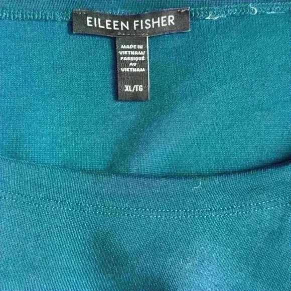 Eileen Fisher size XL oversized top beautiful Teal color - Picture 6 of 7